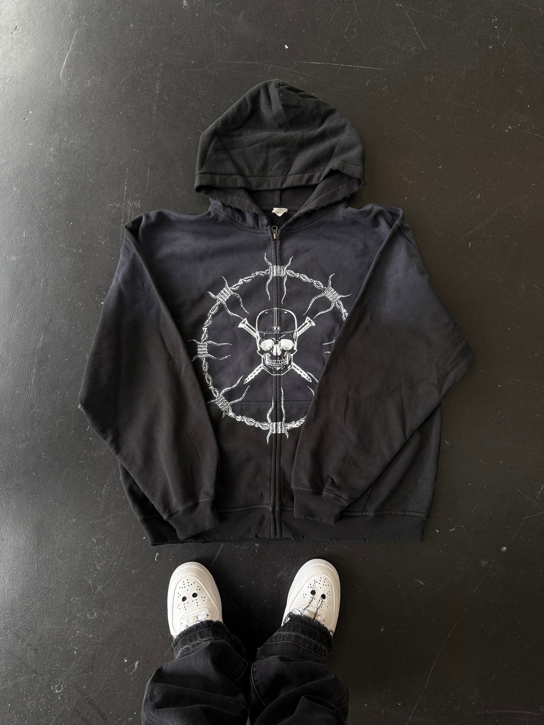 Skull zip up